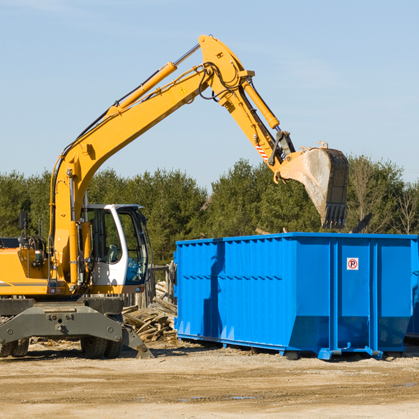 what are the rental fees for a residential dumpster in Bull Creek